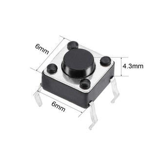 Túi 10 chiếc nút nhấn 4 chân 64.3mm