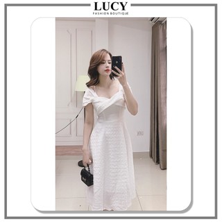 Váy Xoắn Luxy V30334 Thắt Eo Xòe A