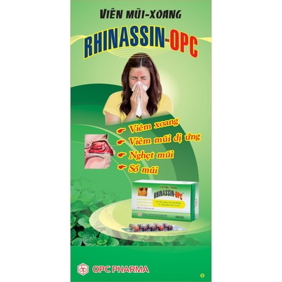RHINASSIN - Hộp 50 viên - XOANG MŨI DỊ ỨNG