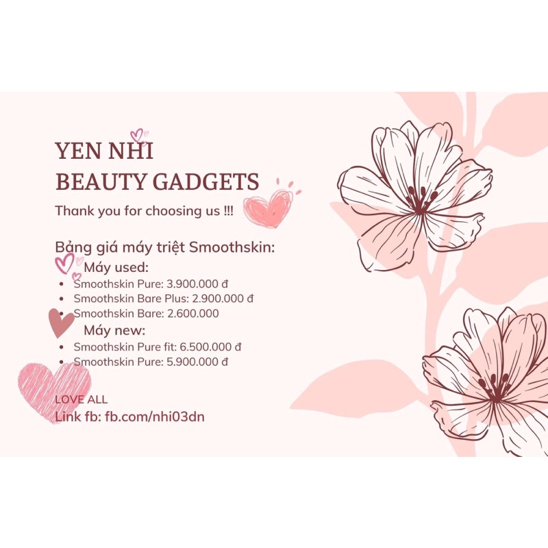 |USED| MÁY TRIỆT LÔNG SMOOTHSKIN BARE PLUS KHÔNG GIỚI HẠN XUNG