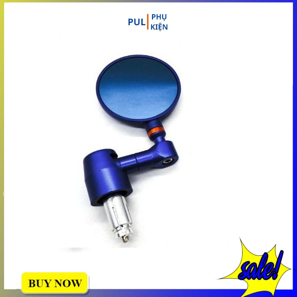 Gương xe máy Rizoma gù tròn nhôm cao cấp cho Wave AB SH SH Mode Airblade...