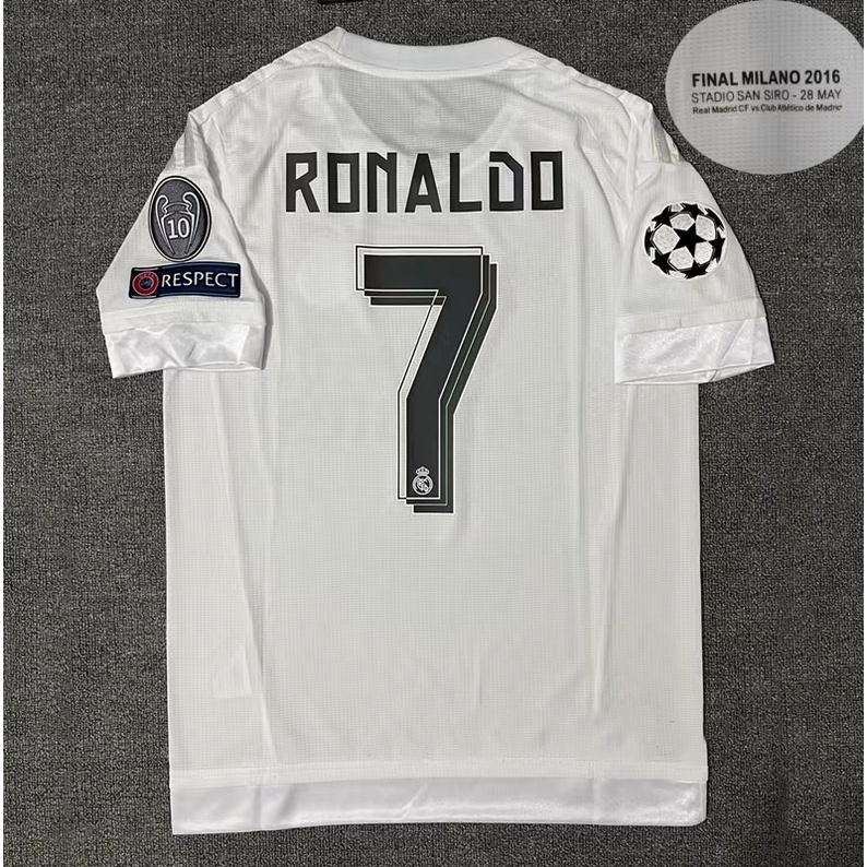 Áo Thun Tay Ngắn Và Áo Ngắn Real Madrid 15 / 16 Cho Ronaldo