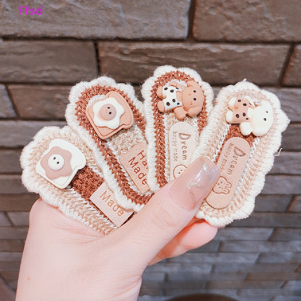 Kẹp Tóc BB Hình Trà Sữa Hoạt Hình Màu Cà Phê Phong Cách Hàn Quốc Dễ Thương Cho Bé Gái
