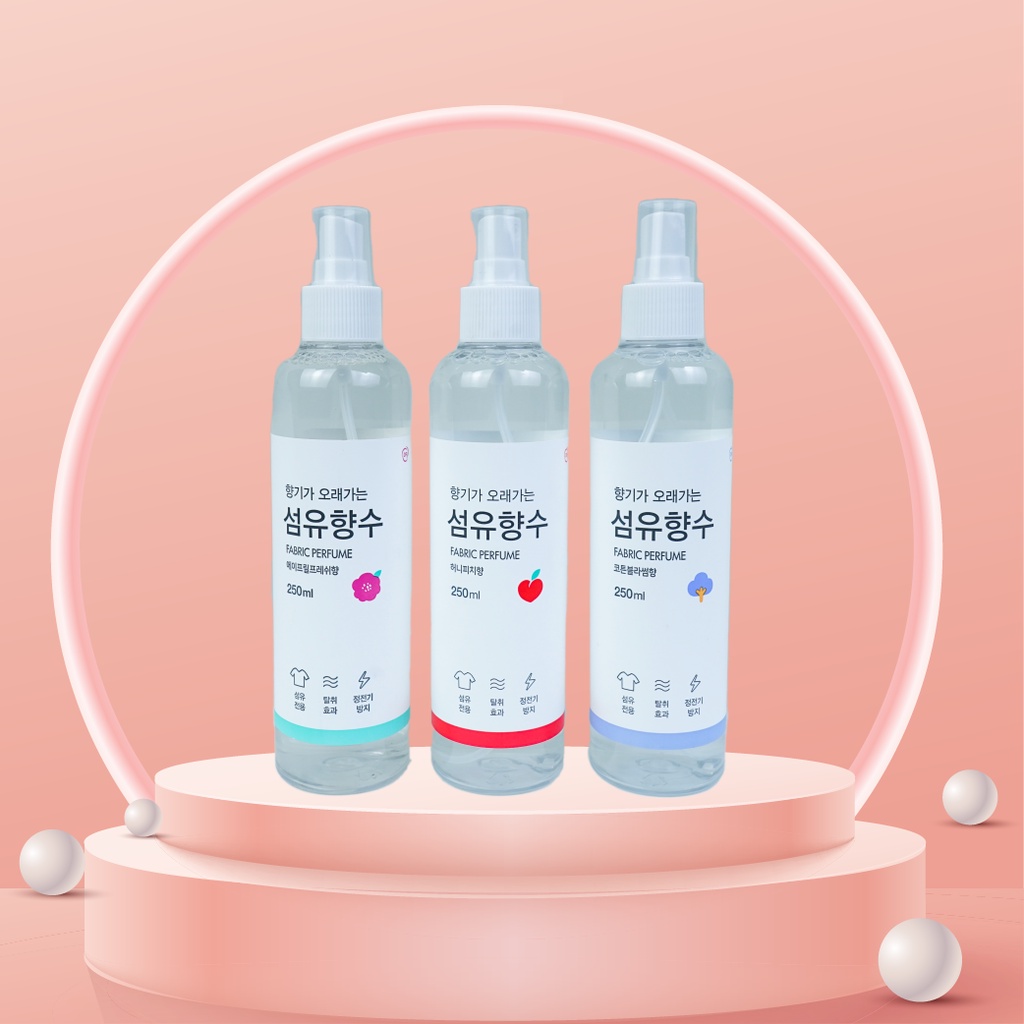 Xịt Thơm Quần Áo Fabric Perfume Hàn Quốc 250ml Tiện Lợi