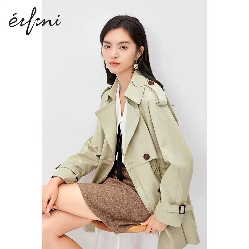 Áo khoác kaki xanh Eifini