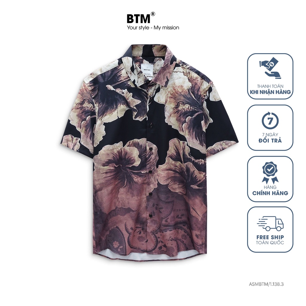 Áo sơ mi pijama họa tiết FLOWER GARDEN - 1.138.5 - BENTINO