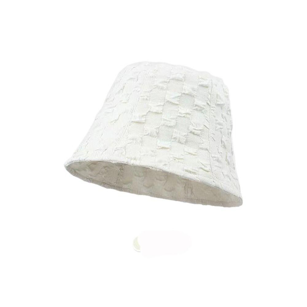 Mũ Tai Bèo Chống Nắng Thoáng Khí Xếp Ly Kẻ Sọc Caro 1 Cho Nữ