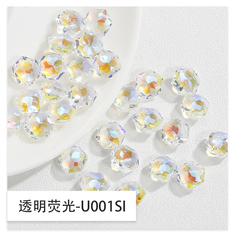 Hộp Phụ Kiện Đá Lục Giác Đính Trang Trí Móng Tay