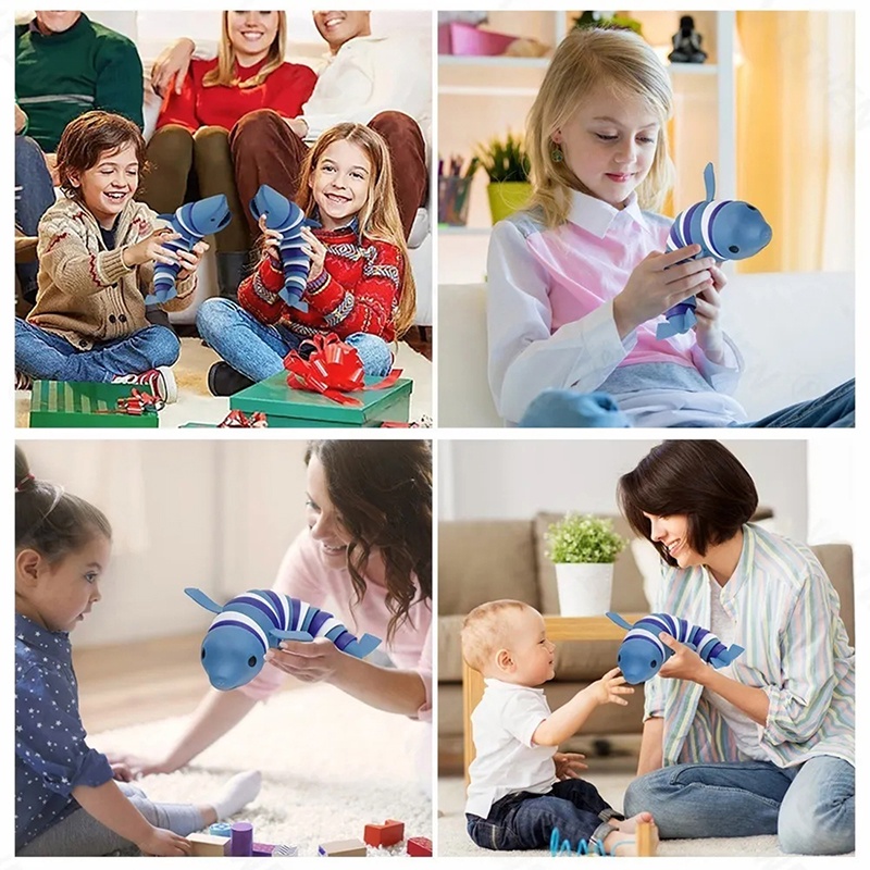 Đồ Chơi Mô Phỏng Cá Heo / Sâu Bướm / Cá Mập Giúp Giảm Căng Thẳng timetunnel