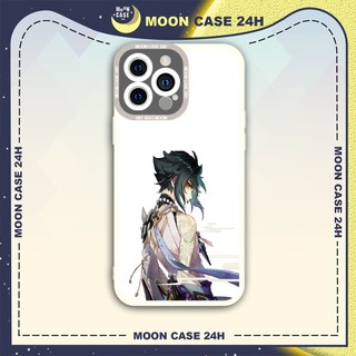 Ốp lưng iphone cạnh vuông Moon Case Genshin impact Xiao 7/7plus/8/8plus/x/xs/11/12/13/14pro/max/plus/promax