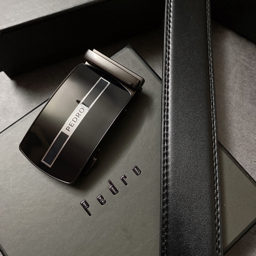 Nịt nam tráng gương logo giữa - NN341