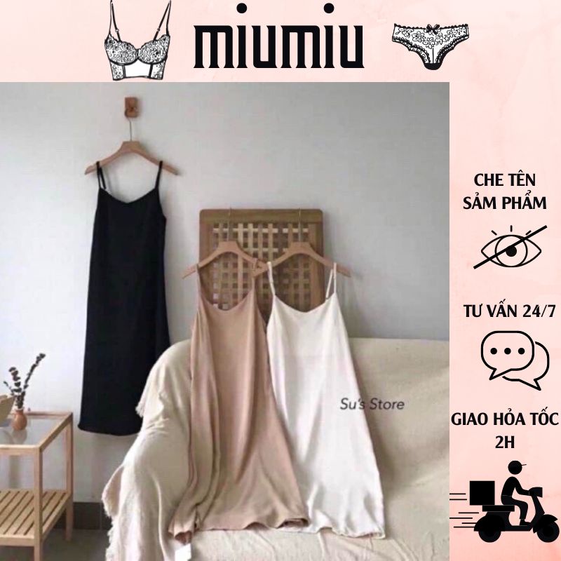 Váy 2 dây đầm suông, form rộng bầu mặc thoải mái YK12