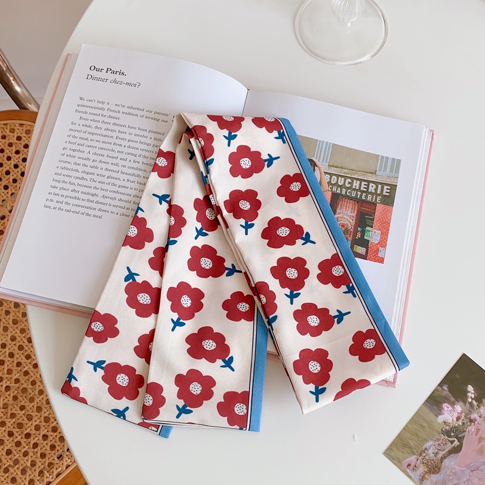 Khăn Quàng Cổ Đa Năng In Họa Tiết Hoa Phong Cách Vintage