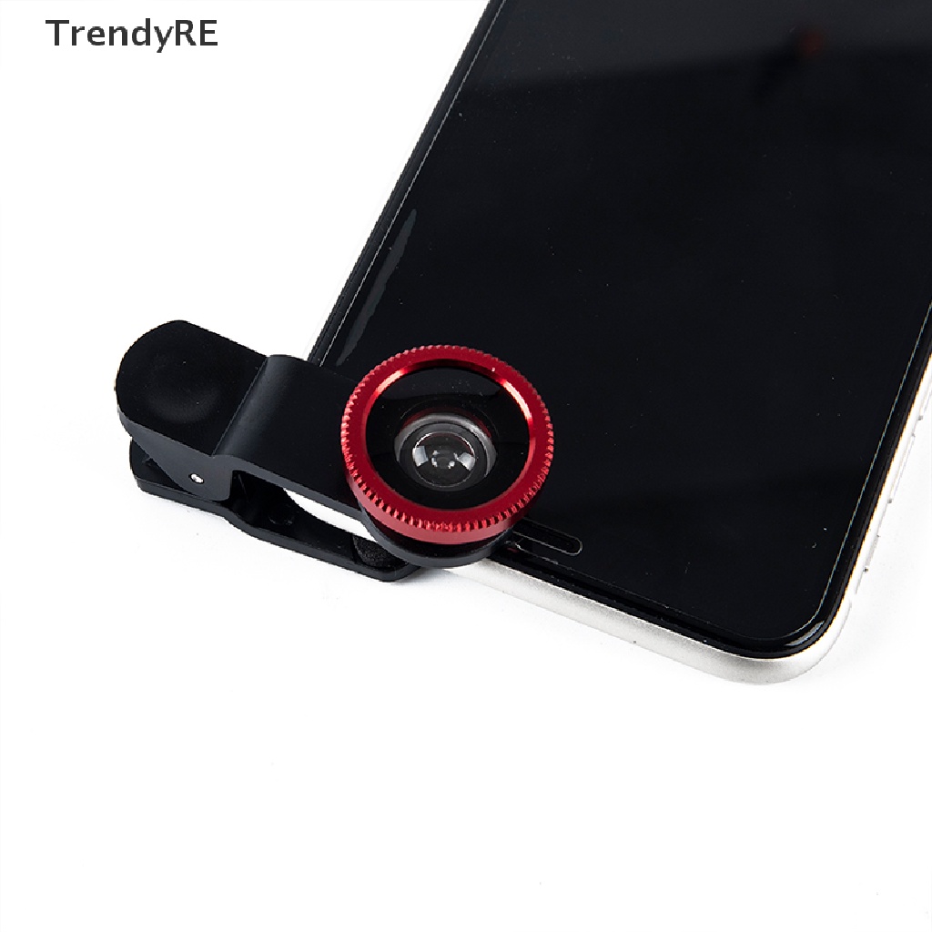 Bộ Lens Mắt Cá Góc Rộng 3 Trong 1 Macro 3 Trong 1 Cho Điện Thoại Di Động