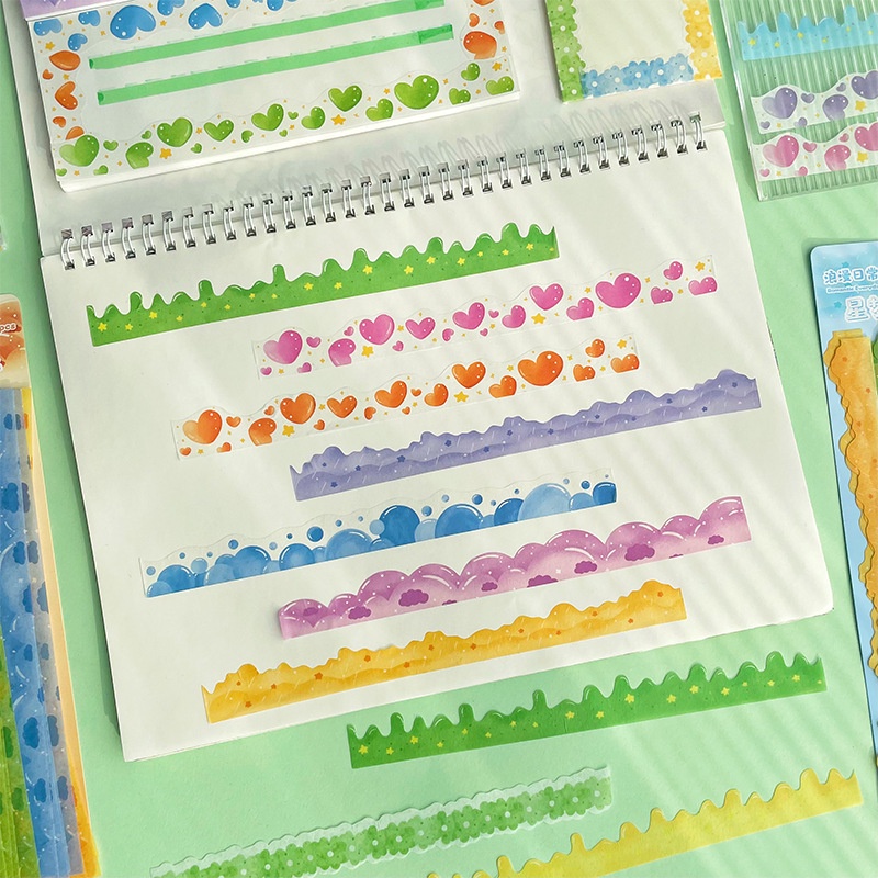 Bộ 20 Miếng Dán Trang Trí Bằng Giấy Washi Họa Tiết Ren DIY