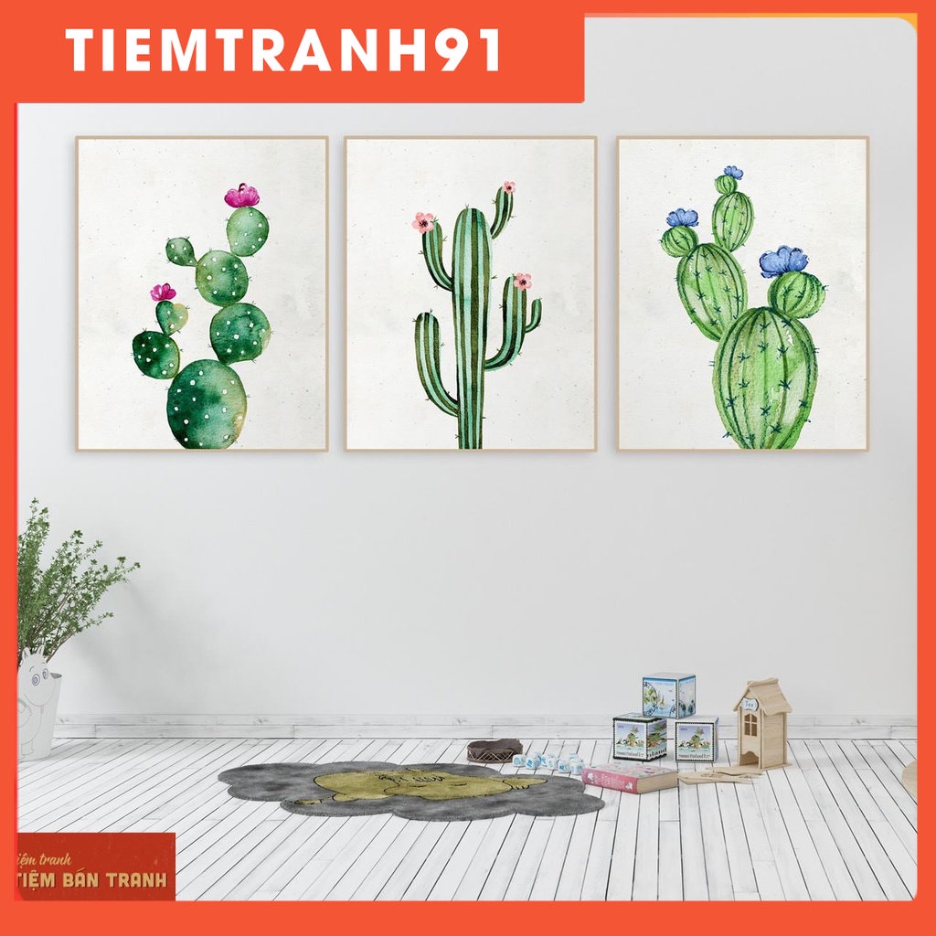 Tranh Canvas Cao Cấp | BỘ 3 BỨC XANH LÁ – GREEN ART 02 , tranh canvas giá rẻ