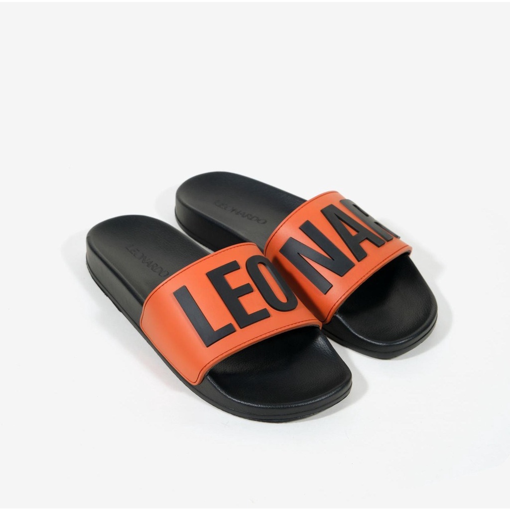 Dép LeoNaR , Dép quai ngang thời trang phong cách đế cao su đi êm chân full box