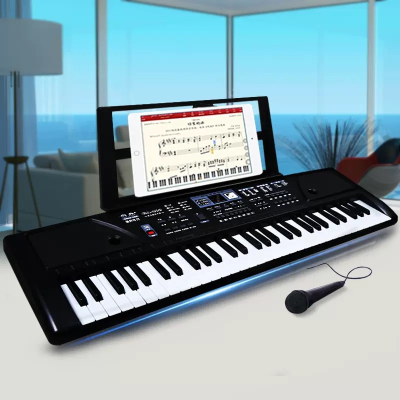 Đàn Piano Đàn Organ Điện Tử 61 Phím Kèm Mic Cho Bé