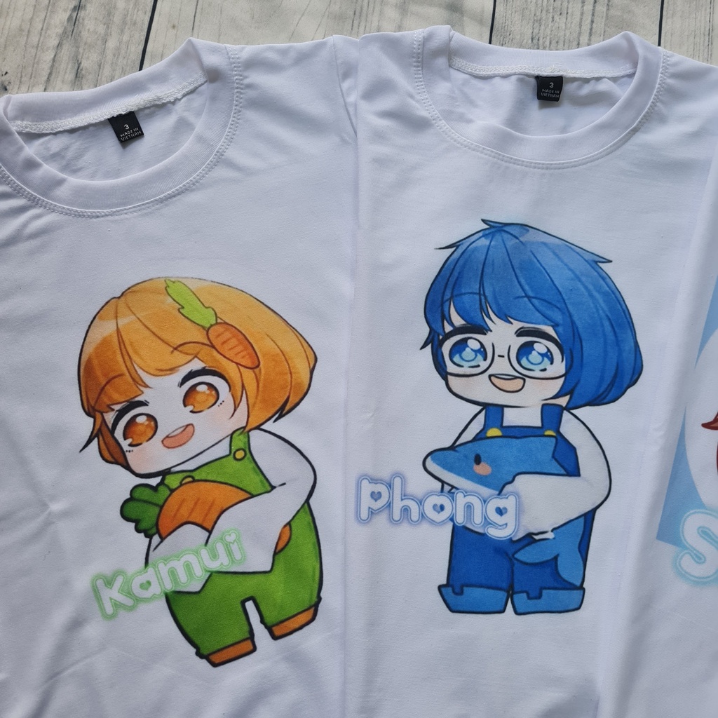 Áo thun trắng bé trai bé gái in hình Phong Cận trong Hero Team, áo phông trẻ em chất đẹp mềm mịn từ 10kg - 65kg