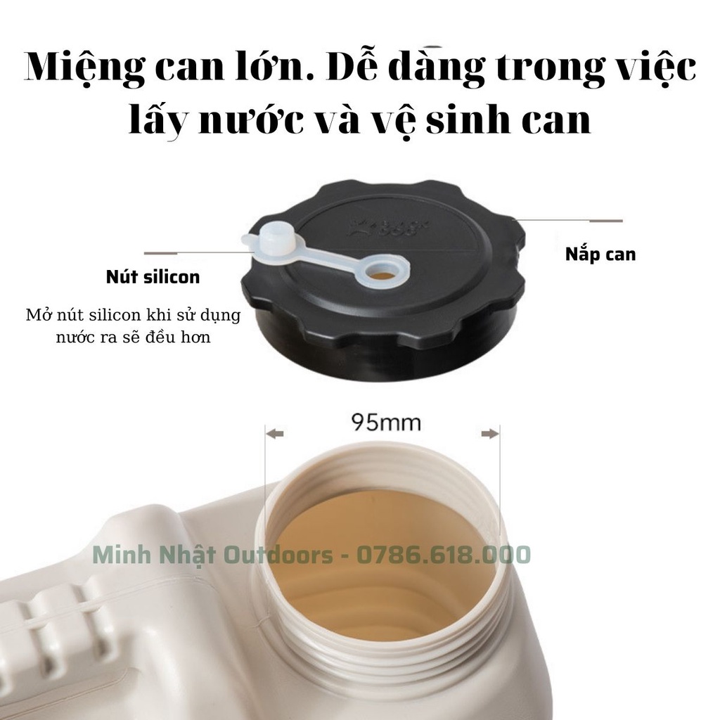 Can đựng nước dã ngoại Blackdog  12 lít