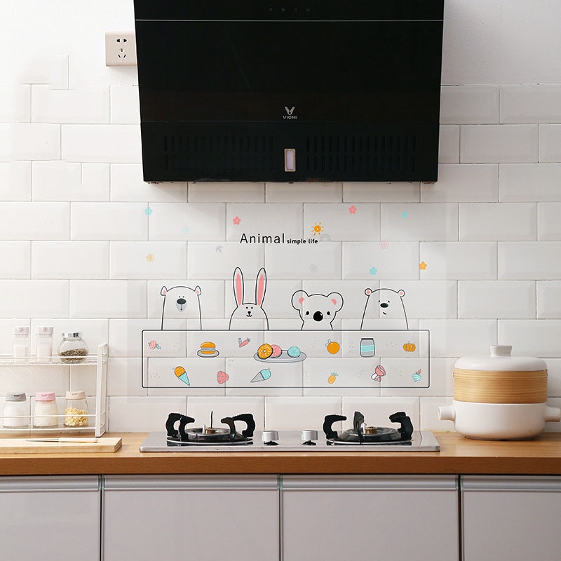 Miếng Dán Tường Trang Trí Nhà Bếp Tháo Rời Được