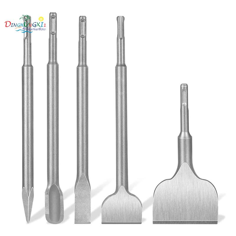 Bộ 5 Dụng Cụ Đục Lỗ Hình Chữ U Cho Gạch Men / Đá Granite / Xi Măng