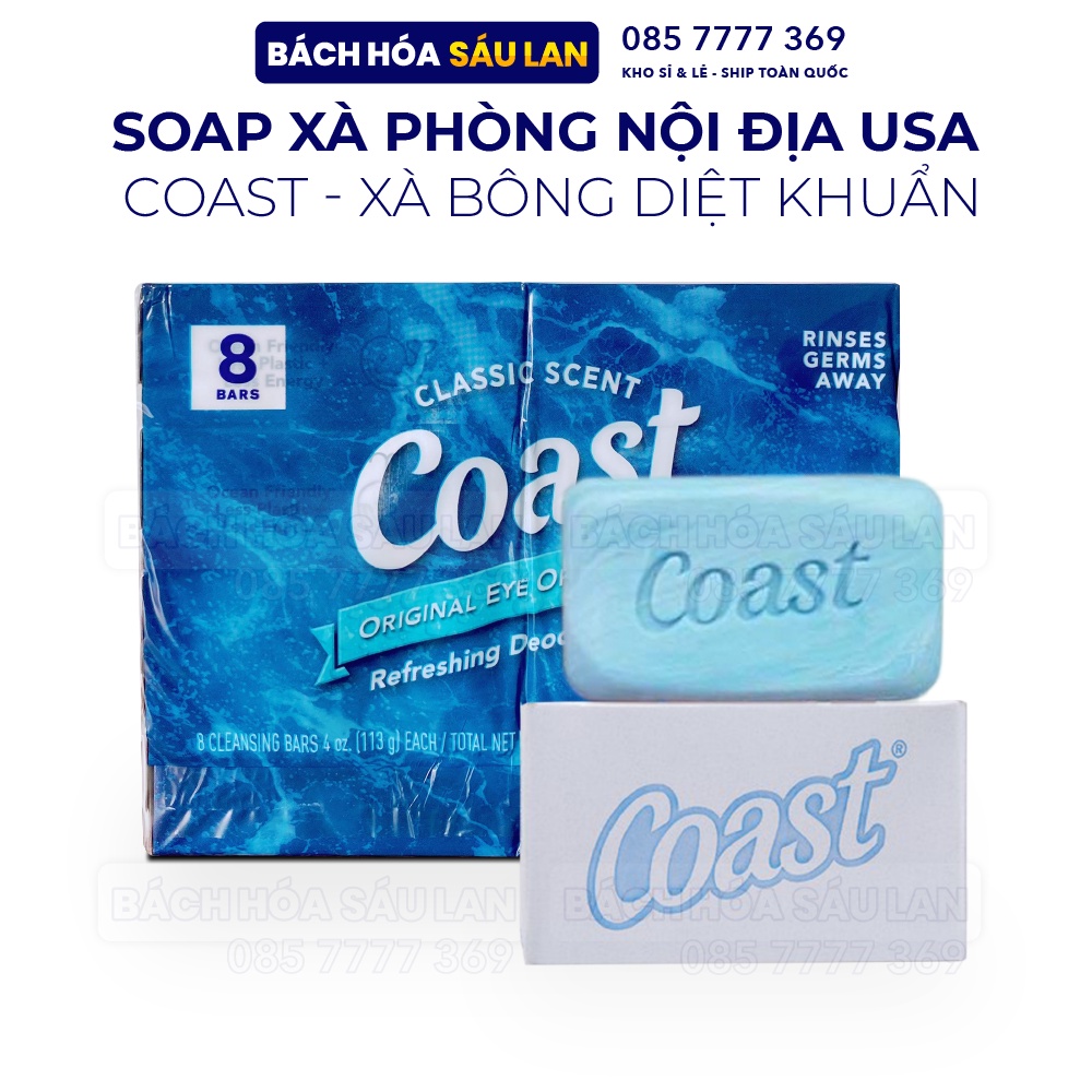 Soap Xà Phòng nội địa USA 🇺🇸 COAST - Xà bông diệt khuẩn
