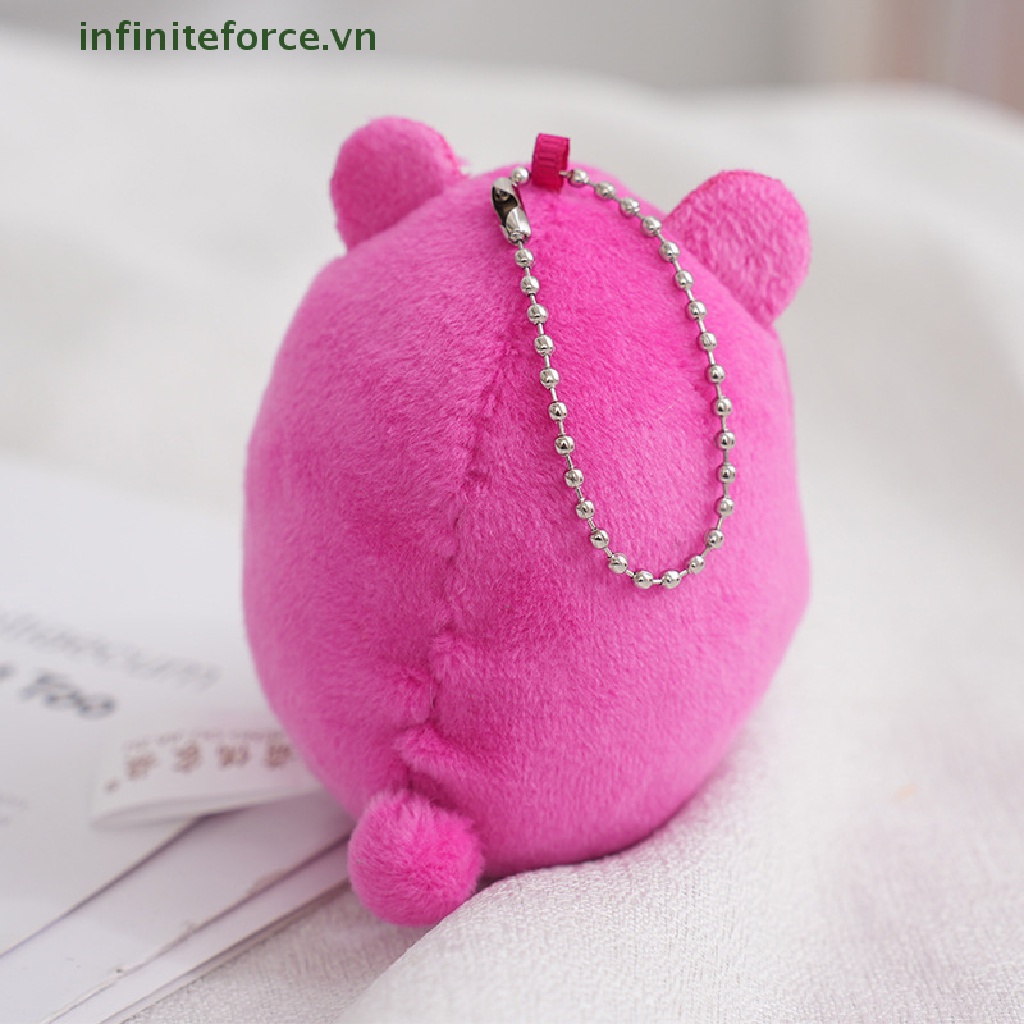 1 Đồ chơi nhồi bông Hình Gấu Dâu Tây Dễ Thương Trang Trí Túi Xách / Móc Khóa