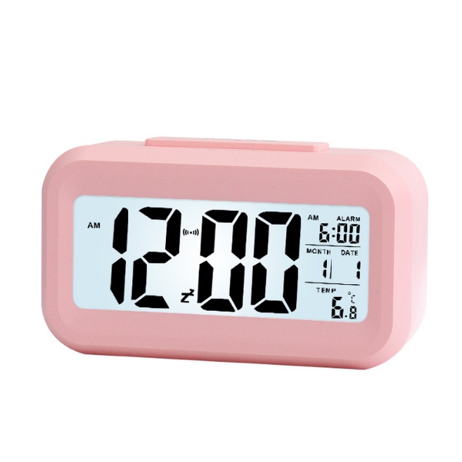 Đồng Hồ Báo Thức Điện Tử Để Bàn Màn Hình LCD Đa Chức Năng: Thời Gian, Lịch, Báo Thức, Nhiệt Độ -dc2998