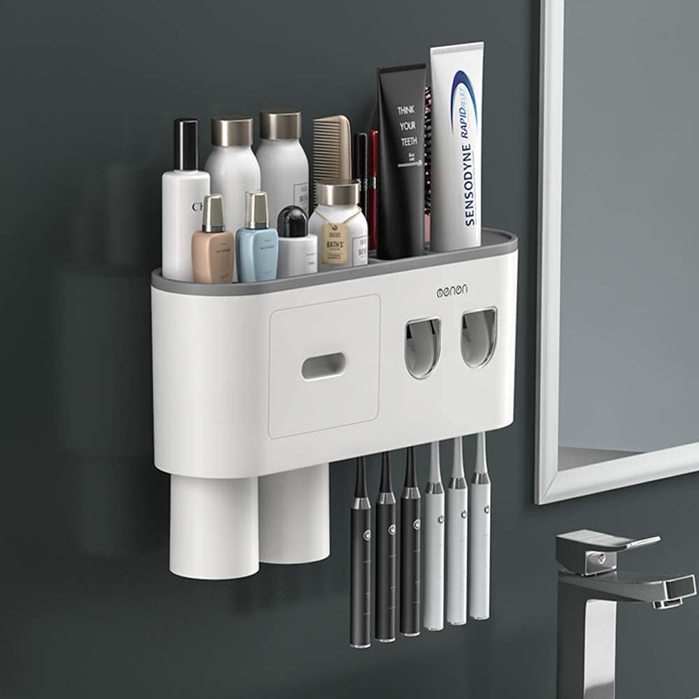 Giá Đỡ Bàn Chải Đánh Răng Hít Nam Châm Tự Động Tiện Dụng
