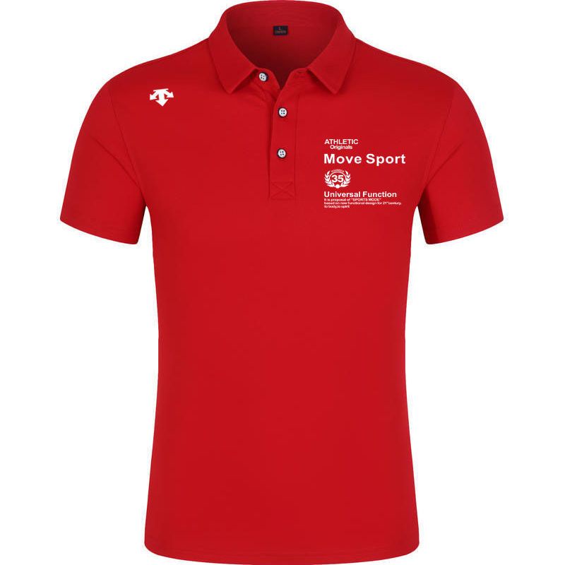 Áo Thun polo Tay Ngắn Bằng Vải Cotton Mỏng In Hình DESCENTE Disante Phong Cách Mới 2023 Dành Cho Bạn Nam