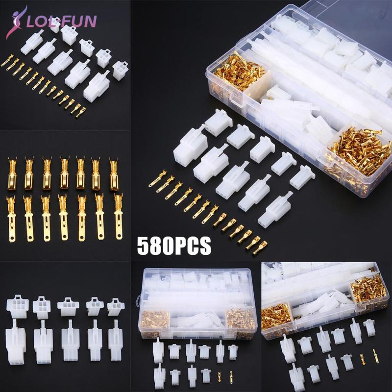 Set 580 Đầu Nối Dây 2 3 4 6 9Pin Cho Xe Ba Bánh ATVs
