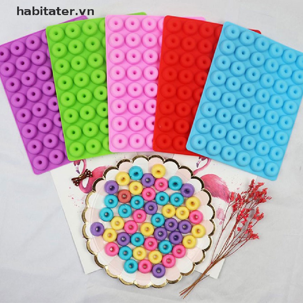 Khuôn Silicon Làm Bánh Donut 48 Ngăn Tiện Dụng