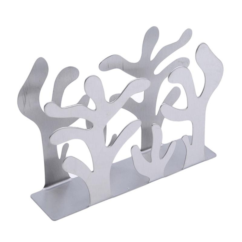 1 Giá Đỡ Khăn Giấy Bằng Thép Không Gỉ Thiết Kế Sáng Tạo