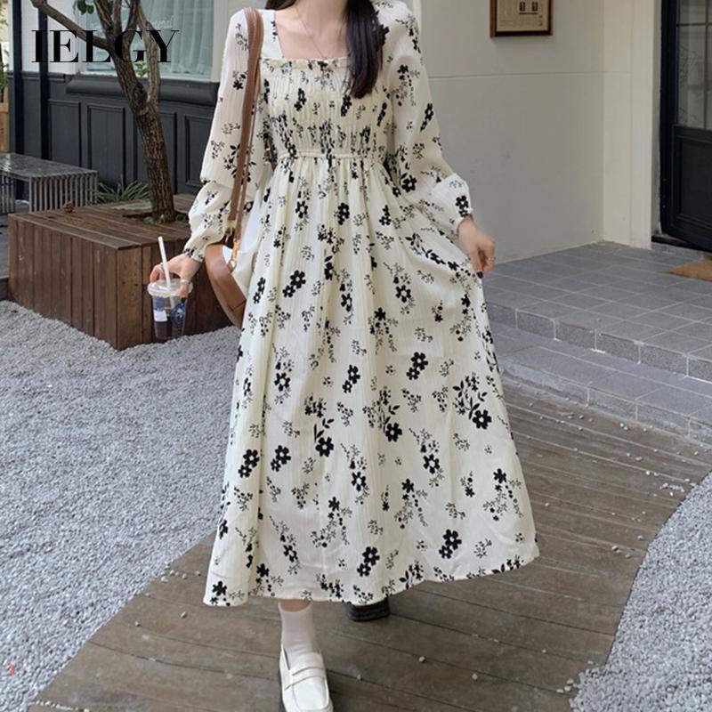 IELGY  Đầm Dáng Dài Thời Trang Ngọt Ngào Cao Cấp Cho Nữ