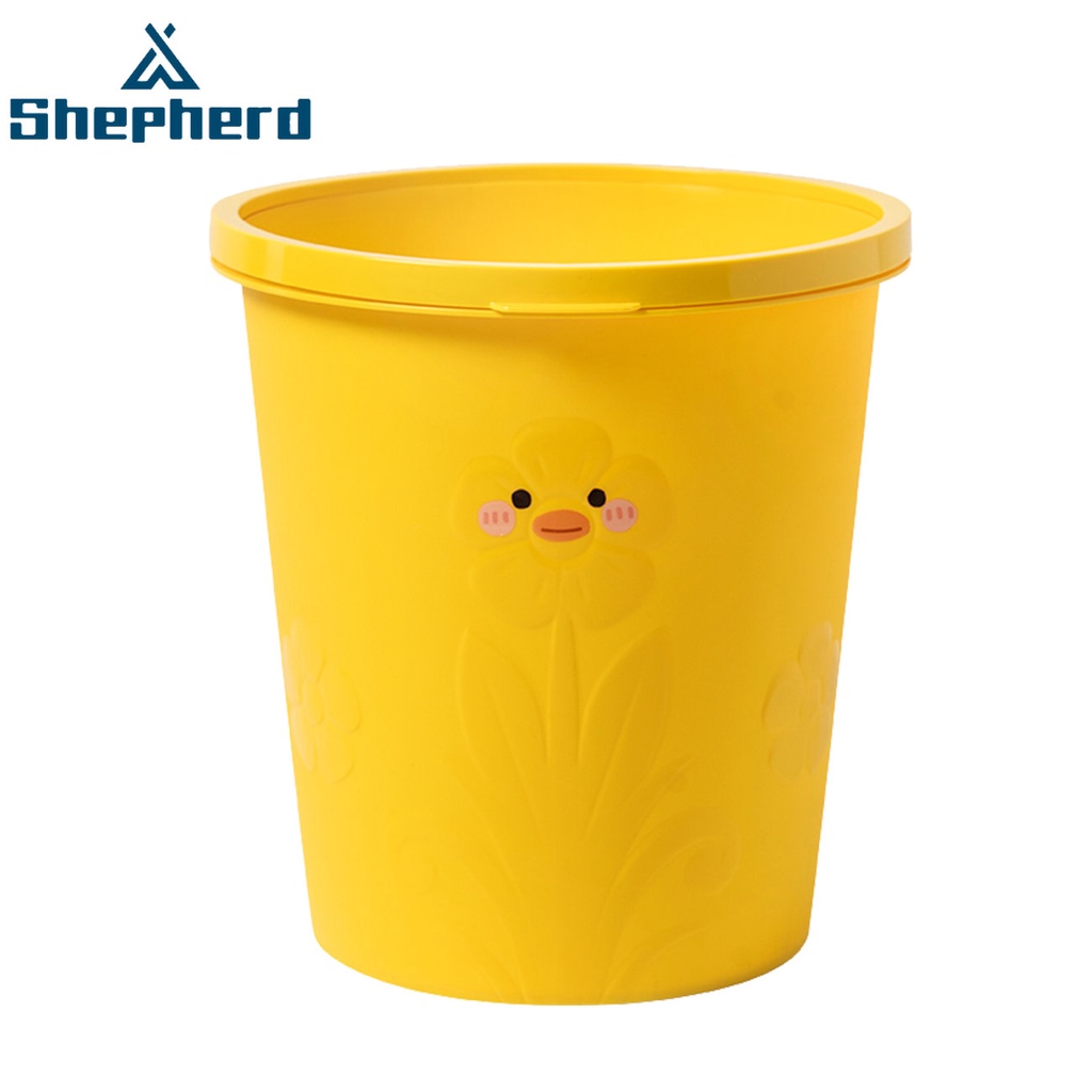 Thùng Rác Hình Vịt Vàng Nhỏ Nhắn Dễ Thương Kèm Vòng Nén Tiện Dụng Cho Nhà Bếp