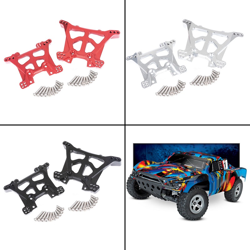 Phụ Kiện Giảm Xóc Phía Trước Bằng Kim Loại Cho Xe Điều Khiển Từ Xa Traxxas 1 / 10 Slash 4X4 6838 6839 Rustler