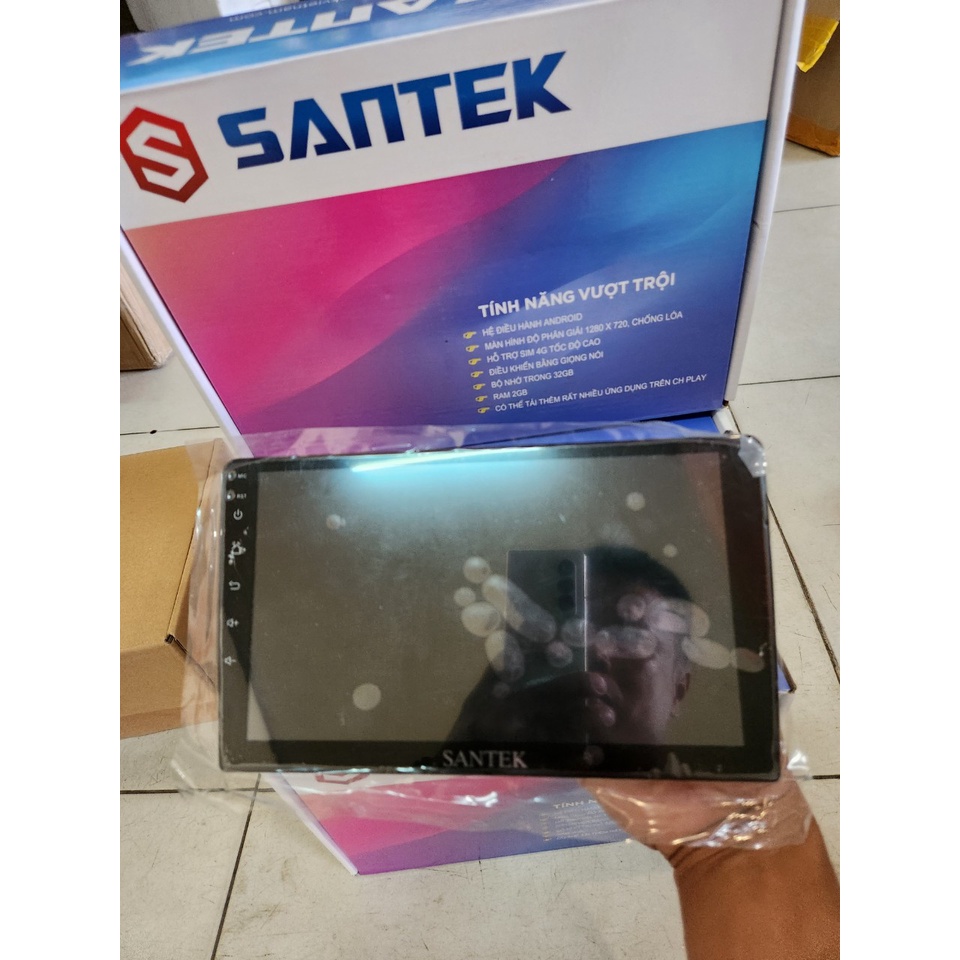 Màn Hình Android Chip 8 Nhân Ram 2Gb,Rom 32GB Hãng Santek chính hãng