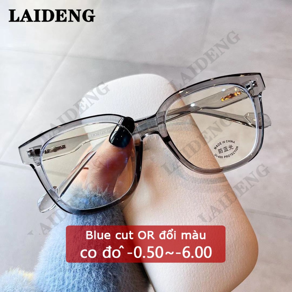 mắt kính gọng kính nữ nam chống ánh sáng xanh 0.5/1.0/1.5/2/2.5/3/3.5/4.0 kim loại chống tia UV thời trang cao cấp ống kính có thể tháo rời
