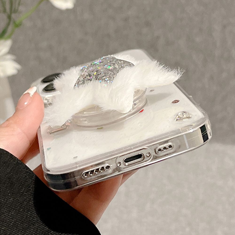 Ốp Điện Thoại TPU Mềm Lấp Lánh Có Giá Đỡ Cho IPhone 11 12 13 14 Pro Max