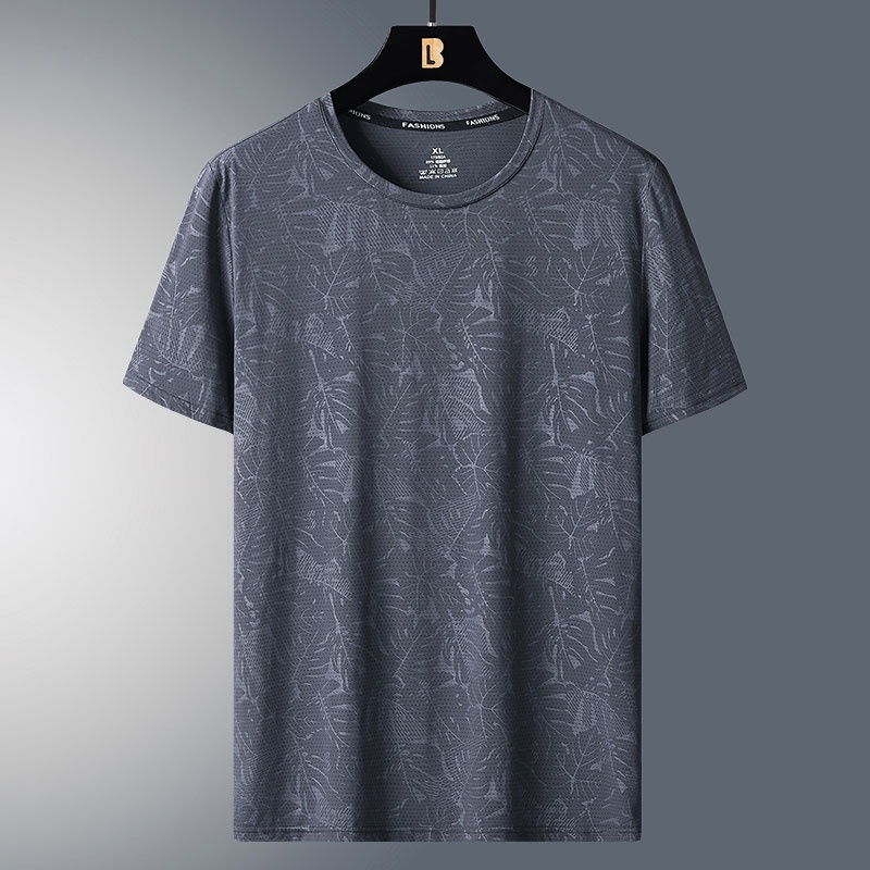 Áo Thun Thể Thao Tay Ngắn Dáng Suông Chất Liệu Mau Khô Năng Động Thời Trang Hè Cho Nam