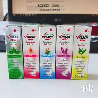 01 chai dầu nóng thảo dược vfresh indonesia 4cc