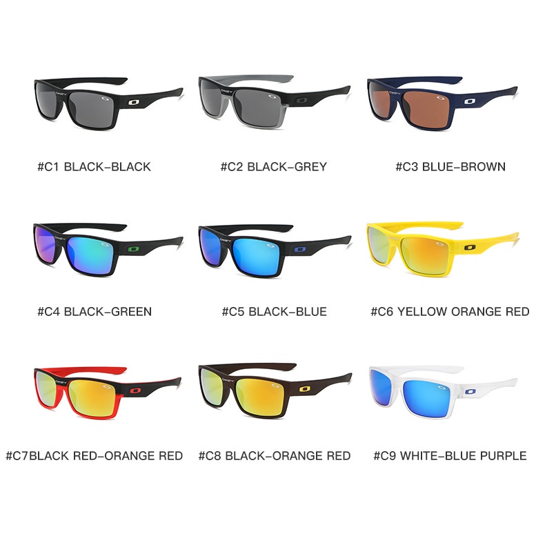 Kính Mát Phân Cực Mặt Chữ Nhật Phong Cách Thể Thao Thời Trang Cho Nam