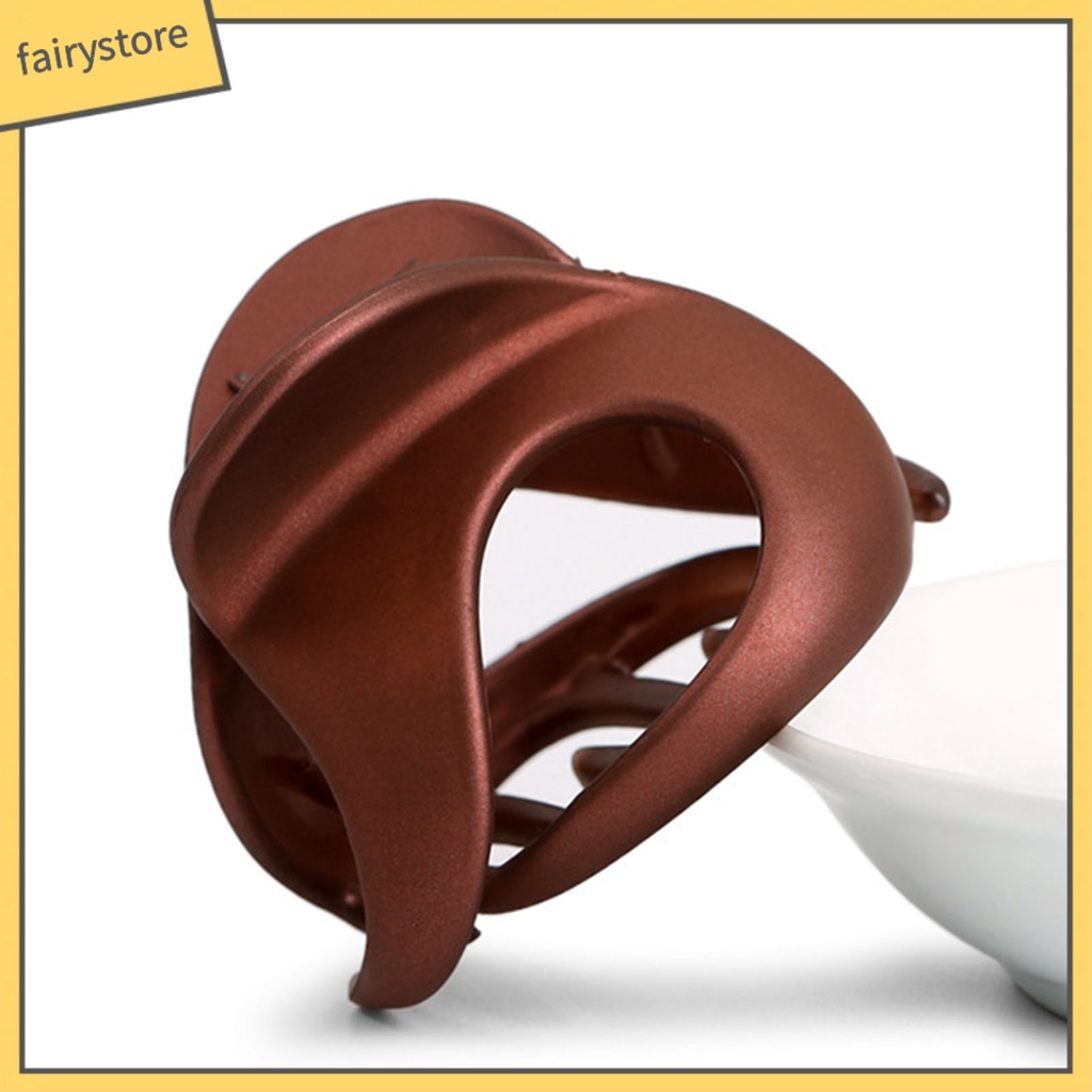 Kẹp Tóc Càng Cua Lớn Co Giãn Không Trượt Màu Sắc Tinh Khiết [Fairy1] [Fairy1]