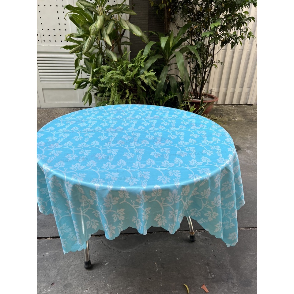 Khăn Trải Bàn Gấm thun bông lá nho