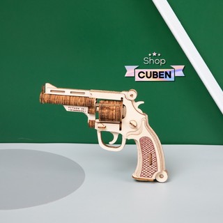 Đồ chơi lắp ráp 3D gỗ - Light machine gun-cắt laser