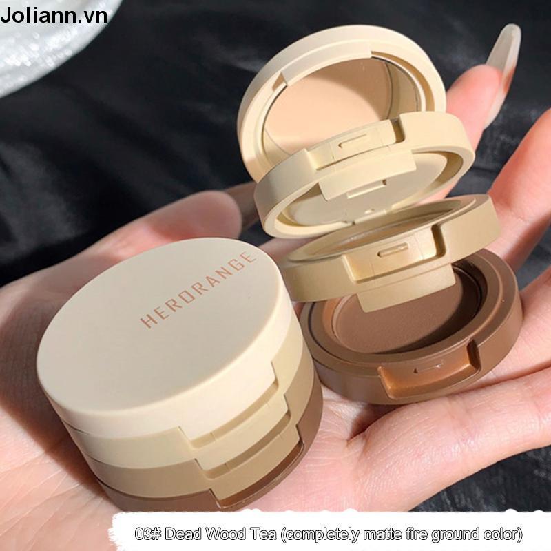 🎐Joliann🎐Bảng Phấn Bắt Sáng / Má Hồng 3 Trong 1 Đa Năng Màu Lì / Ánh Ngọc Trai Lấp Lánh Dành Cho Nữ