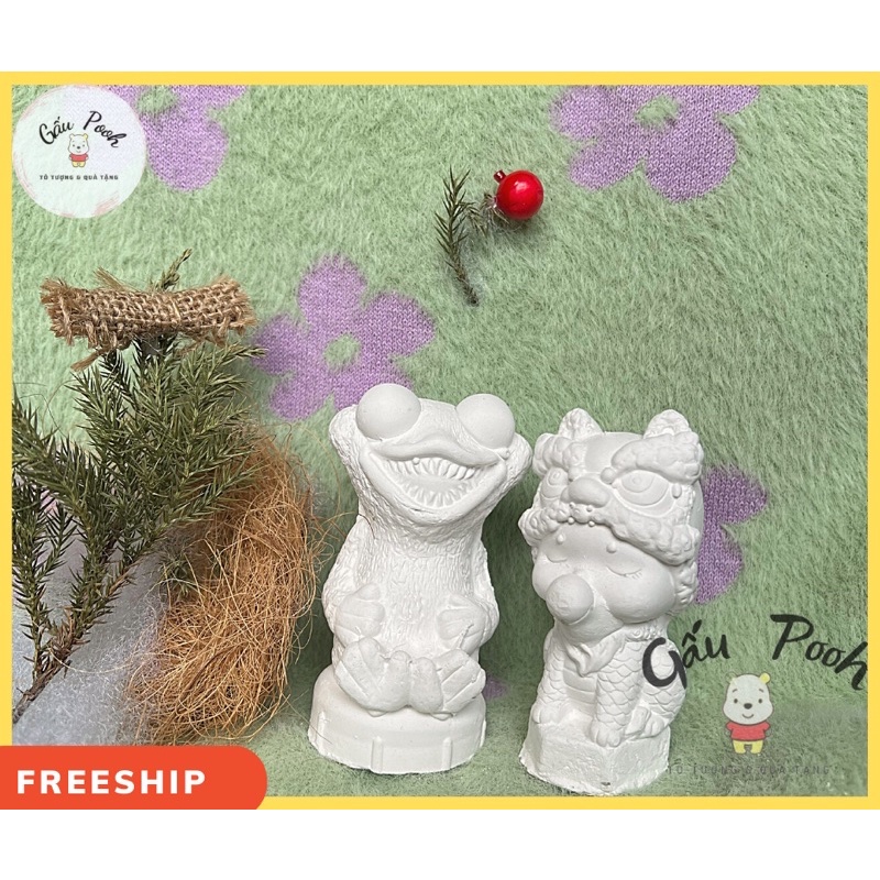 Set Tượng Tô Màu  size 8-13cm tặng kèm tượng mini