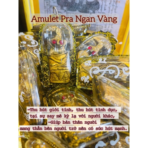 Móc Khoá Thủ Công Pờ Ra Ngan Màu Vàng