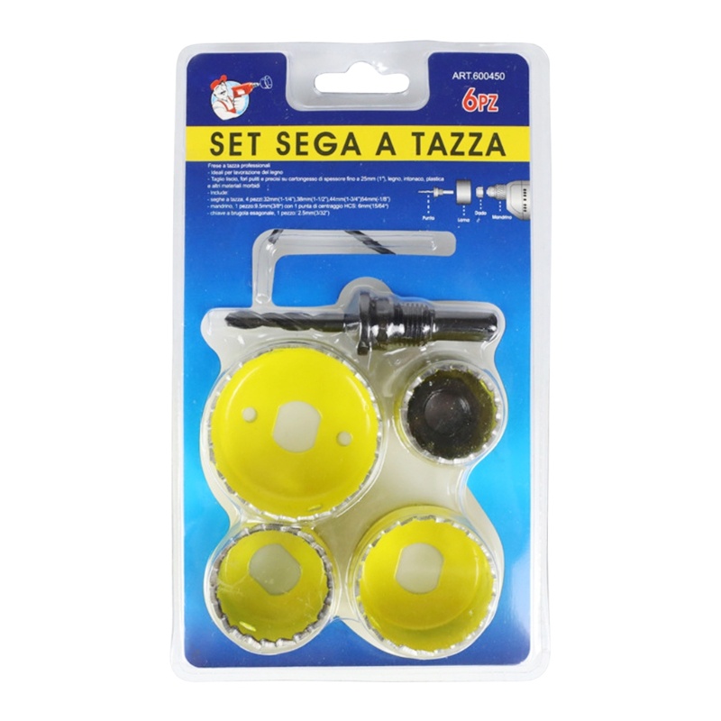 Set 6 Mũi Khoan Lỗ 32mm 38mm 44mm 54mm M42